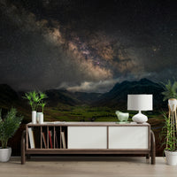 Starry sky wall art with Milky Way view

