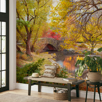 Wallpaper for walls featuring a tranquil, natural scene

