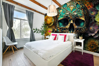 Floral Rhapsody mural for a gothic yet elegant decor

