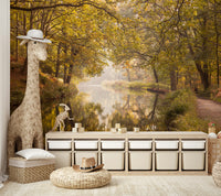 Basingstoke canal mural wallpaper
