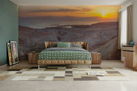 Tranquil desert dawn mural wallpaper
