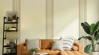 Fine Stripes Autumnal Wallpaper

