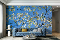 Wallpaper for walls with light floral theme
