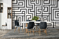 Maze Runner pattern wall design
