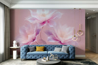 Gentle floral pattern with dreamy tones
