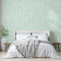 Watercolor gingham for country-style interiors
