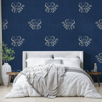 Octopus wallpaper for study or bathroom
