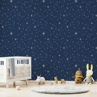 Nautical-themed wallpaper for bedroom
