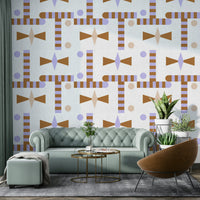Bold geometric design for walls

