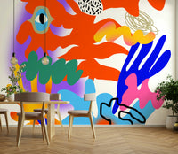 Galactic energy mural transforming your space with vibrant designs

