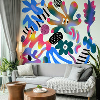 Radioactive Spring mural perfect for modern and creative spaces

