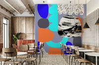 Beautiful purple mural adding luxury and depth to your room

