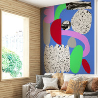 Sleek, modern Flakes Wall Mural for living rooms and bedrooms

