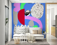Transform your space with an elegant snowflake-inspired mural

