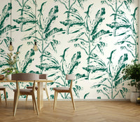 Easy-to-apply wall mural for creating a peaceful, nature-filled room

