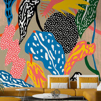Jungle-themed wall mural for a fresh, fun home decor look

