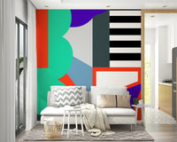 Intricate geometric shapes and lines for a sleek and bold wall design