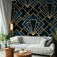 Elegant Art Deco mosaic mural adding vintage charm to walls

