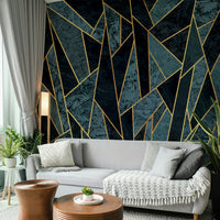 Frozen ice-inspired wall mural adding cool elegance to interiors

