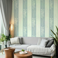 Green leaves in a vertical pattern for a vibrant, natural look

