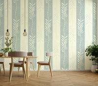 Vertical design of lush leaves adding depth to your walls

