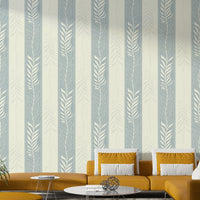 Organic green foliage design for a calming vertical wallpaper


