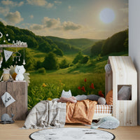 Soft background with layered florals
