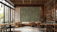 Textured olive wallpaper for interiors
