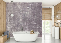 Antique linen lilac mural wallpaper
