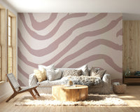 Calm flow pattern wall mural for bedroom

