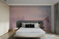 Light sky wallpaper with flowing colors

