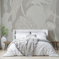 Full view of Subtle Foliage wall mural

