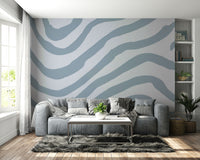 Coastal style wallpaper with vertical lines

