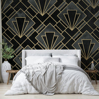 Structured wallpaper with mosaic layout

