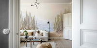Neutral toned desert wall mural

