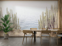 Earthy cactus wallpaper for walls

