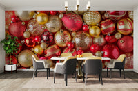 Bold ruby tones for accent wall

