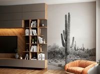 High-contrast wall mural for contemporary interiors

