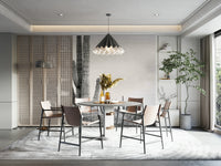 Easy-to-install black and white mural for wall decor

