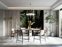 Vibrant greens and natural tones
