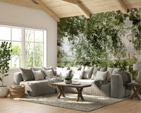 serene and abstract green design

