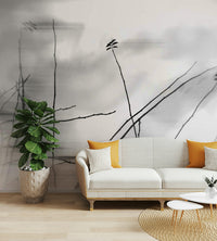 Subtle branch design mural wallpaper
