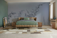 Nature-inspired wallpaper for bedrooms
