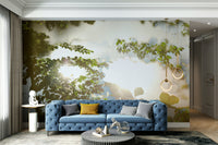 Quiet lakeside mural wallpaper
