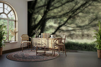 Calm green tones wall mural
