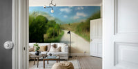 Rustic outdoor mural design
