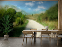 Tranquil countryside wall mural
