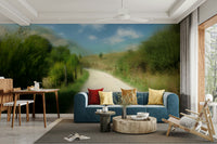 Quiet nature path wallpaper for walls
