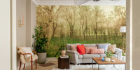Tranquil woodland wallpaper for interiors

