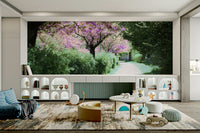 Blossoming trees mural wallpaper
